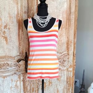 Faded Glory Multicolor Striped Tank Top